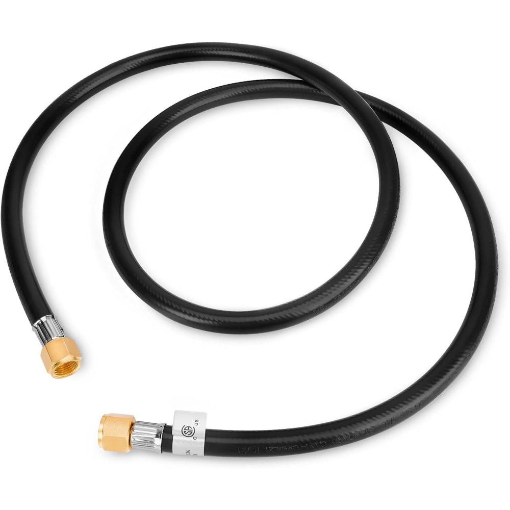 Stanbroil 5 Feet Propane Hose Assembly with Both 3/8″ Female Flare for Gas Grill, RV, Heater, Fire Pit and More