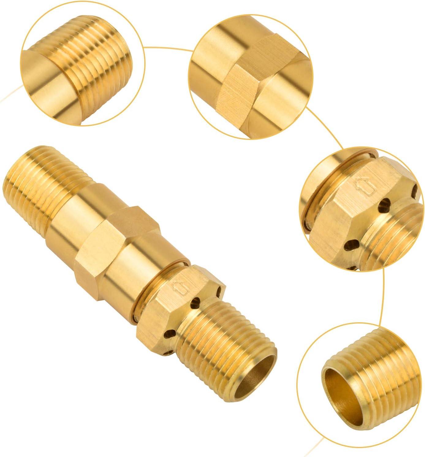 Stanbroil Liquid Propane Fire Pits 1/2″ Air Mixer Valve – High Capacity 90K BTU Stainless Steel(Brass)