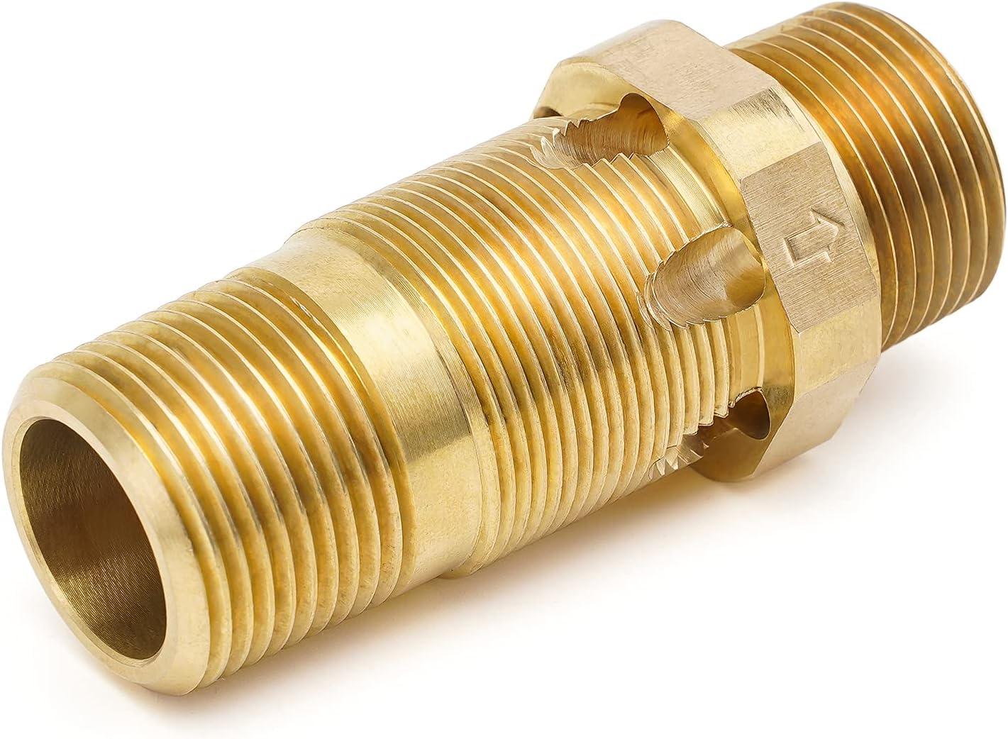 Stanbroil Liquid Propane Fire Pits 1/2″ Air Mixer Valve – High Capacity 90K BTU Stainless Steel(Brass)