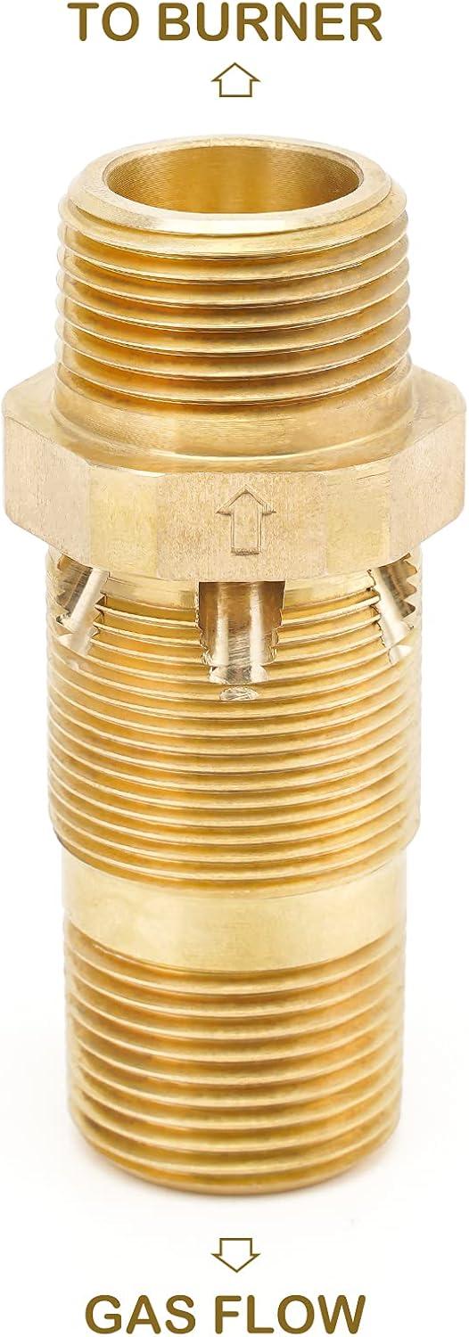Stanbroil Liquid Propane Fire Pits 1/2″ Air Mixer Valve – High Capacity 90K BTU Stainless Steel(Brass)