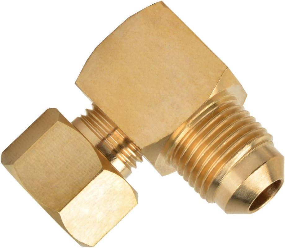 Stanbroil 90° Elbow Connector Replacement for Olympian Low Pressure Gas Fired Heaters – 3/8″ Female Flare x 3/8″ Male Flare