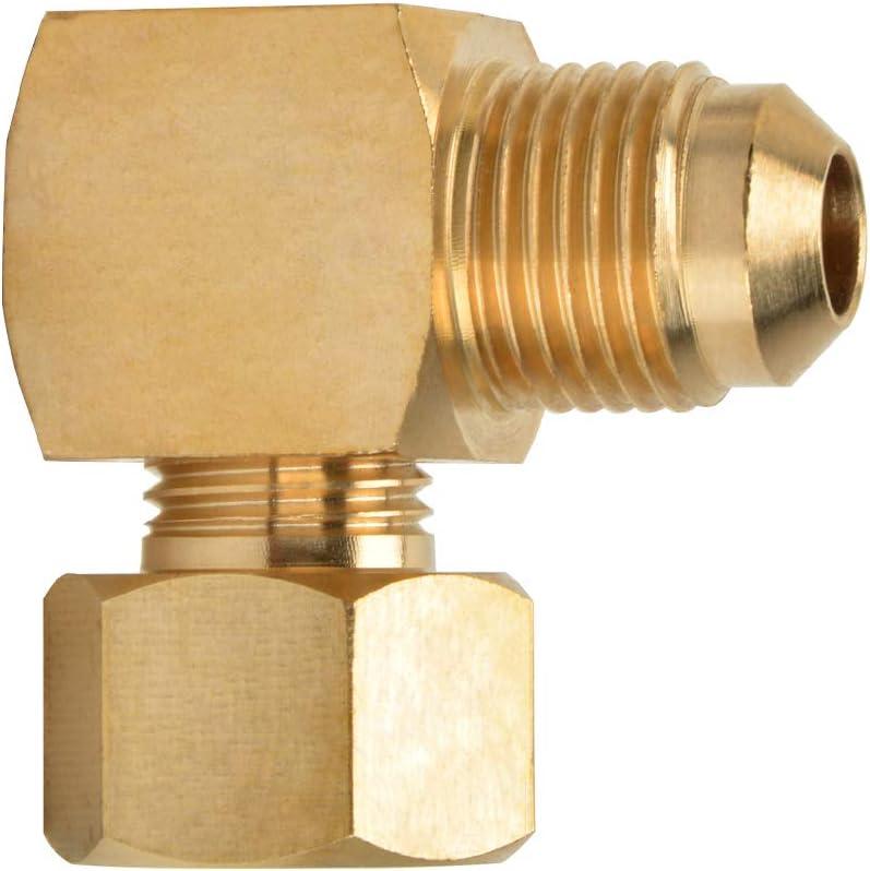 Stanbroil 90° Elbow Connector Replacement for Olympian Low Pressure Gas Fired Heaters – 3/8″ Female Flare x 3/8″ Male Flare
