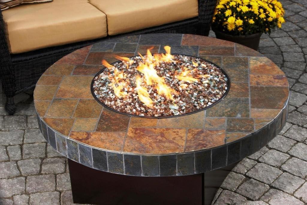 Stanbroil 25 Inch Drop-in Fire Pit Pan, Gas Fire Pit Burner Inserted for Propane & Natural Gas, BTU 147,000 Max(Round Flat Pan Burner)