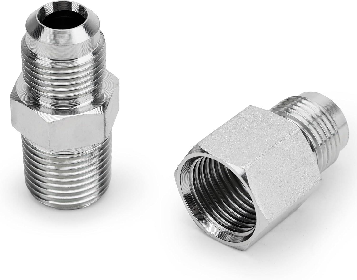 Stanbroil 1/2″ OD x 3/8″ ID 24″ Non-Whistle Flexible Flex Gas Line Connector Kit for NG or LP Fire Pit and Fireplace