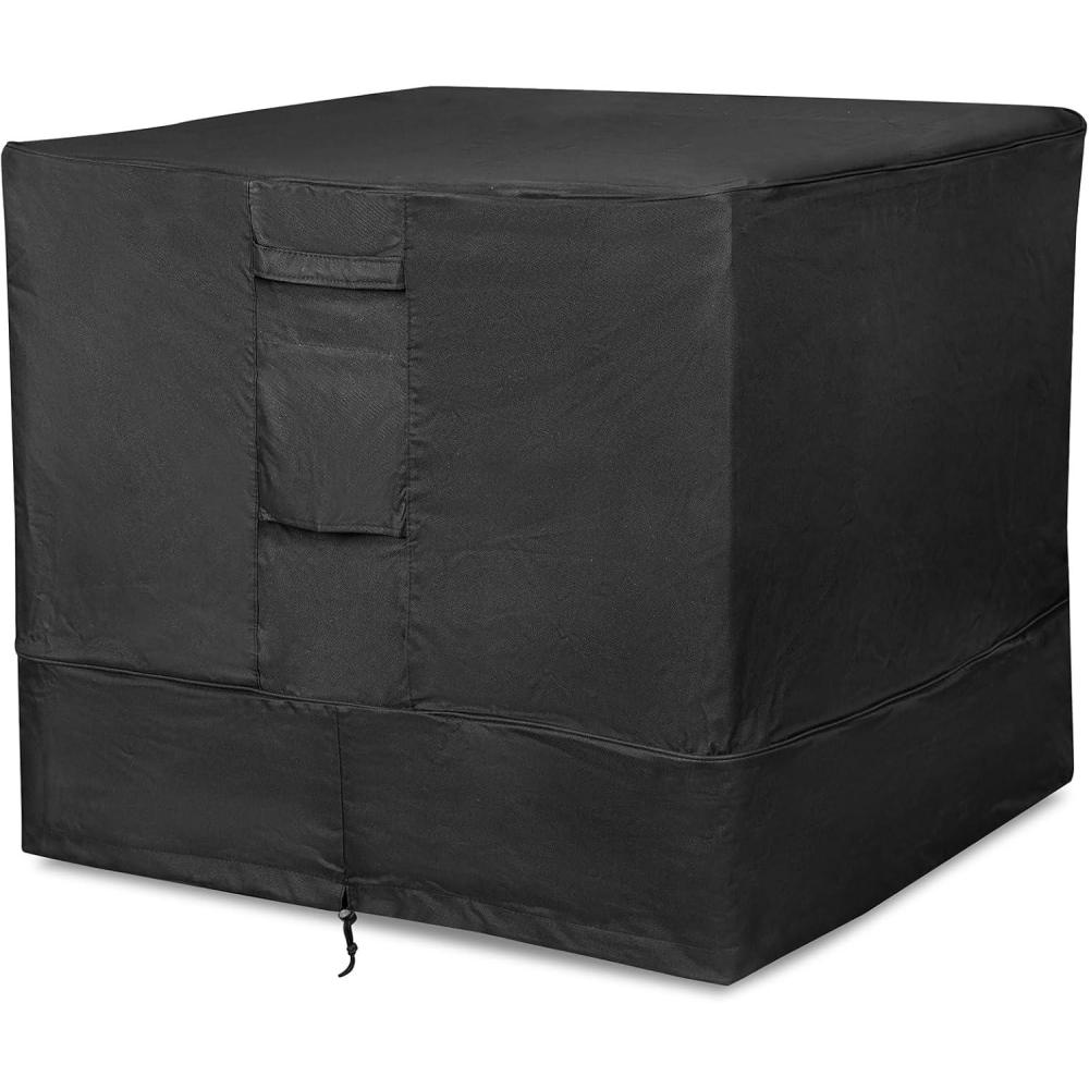 Stanbroil 34 Air Conditioner Cover for Outside Units, Durable Waterproof 600D & Weather Resistant Square Fire Pit Table Cover