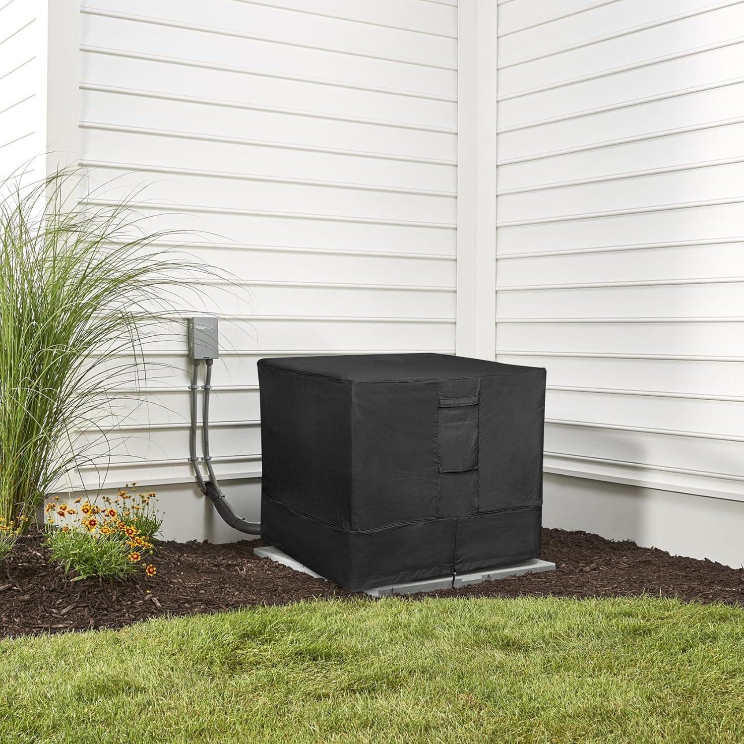 Stanbroil 34 Air Conditioner Cover for Outside Units, Durable Waterproof 600D & Weather Resistant Square Fire Pit Table Cover