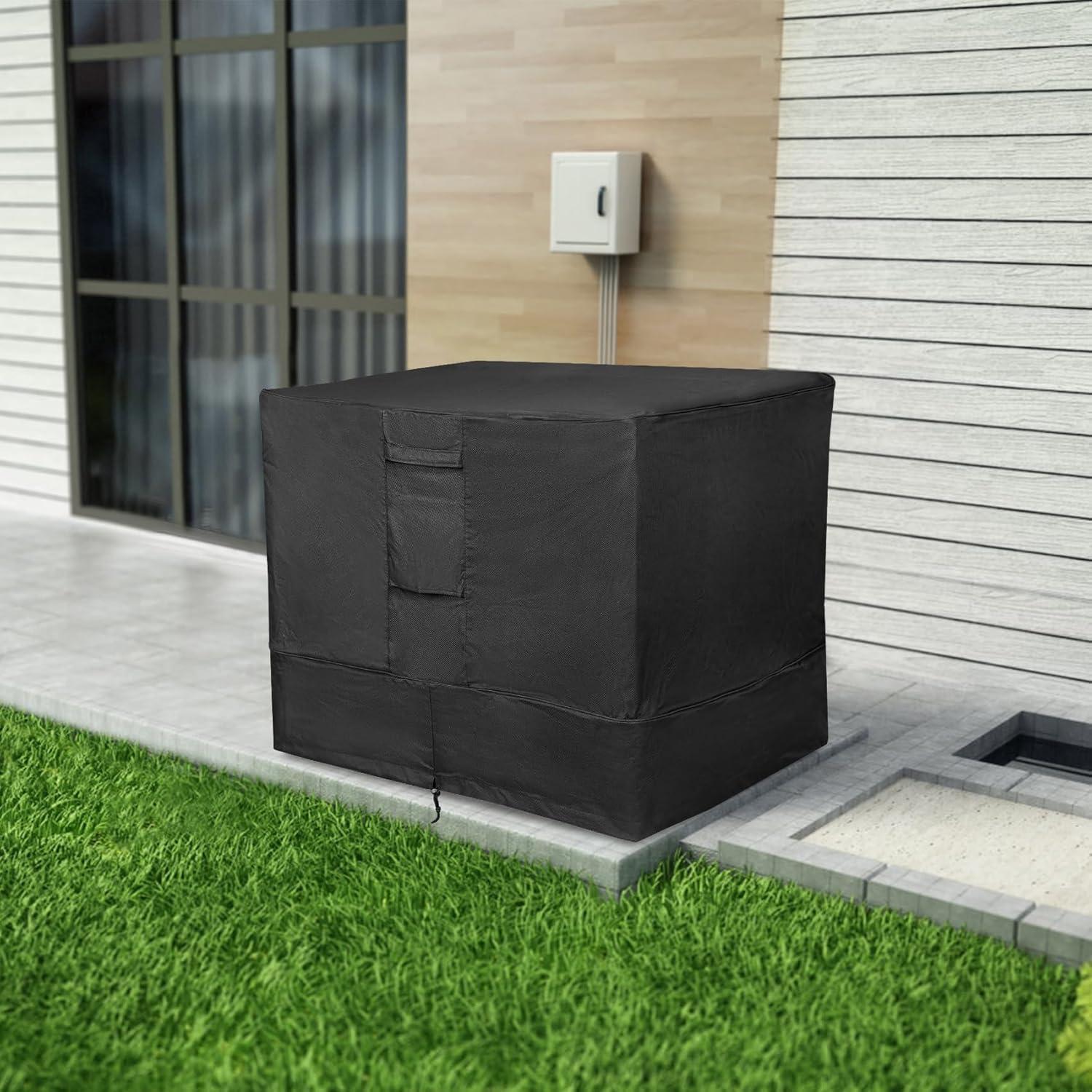 Stanbroil 34 Air Conditioner Cover for Outside Units, Durable Waterproof 600D & Weather Resistant Square Fire Pit Table Cover