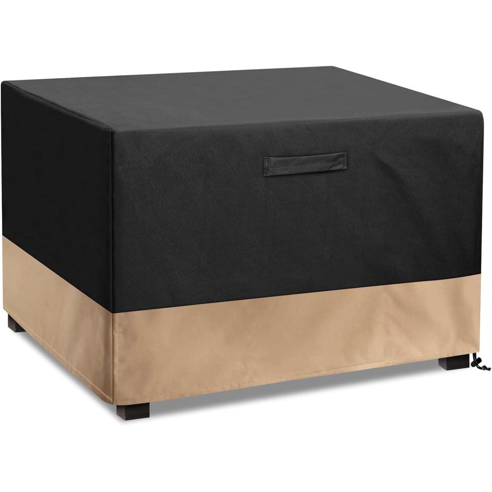 Stanbroil 40-Inch Patio Square Cover, 600D Waterproof Fire Pit Cover for Outdoor Fire Pit Table, Fire Bowl, Patio Furniture, Waterproof, Black(42Lx42Wx22H)