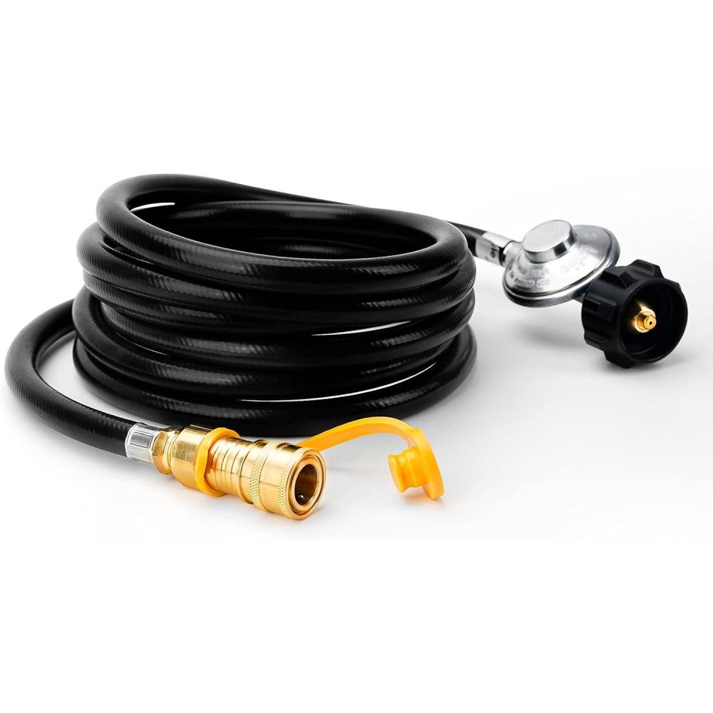 Stanbroil 12 ft Propane Regulator Hose with Standard 3/8″ Quick Disconnect for Mr. Heater Big Buddy Indoor/Outdoor Heater