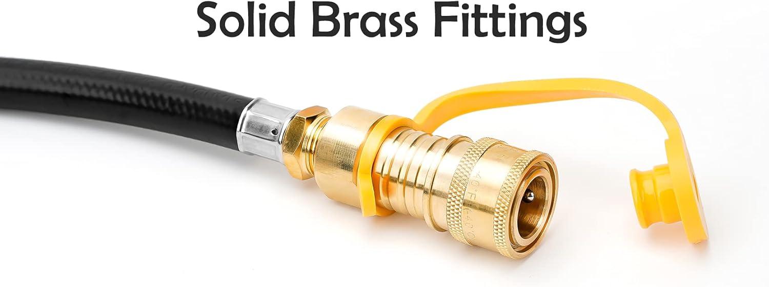 Stanbroil 12 ft Propane Regulator Hose with Standard 3/8″ Quick Disconnect for Mr. Heater Big Buddy Indoor/Outdoor Heater