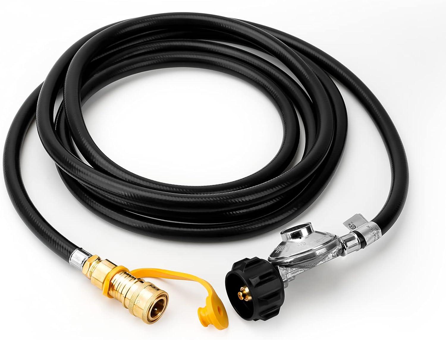 Stanbroil 12 ft Propane Regulator Hose with Standard 3/8″ Quick Disconnect for Mr. Heater Big Buddy Indoor/Outdoor Heater