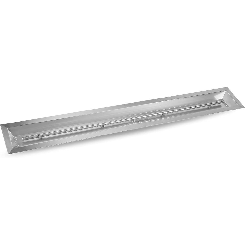 Stanbroil 36 by 6-Inch Drop-in Linear Fire Pit Burner, 304 Stainless Steel Natural & Propane Gas Firepit Insert for Fire Pit Table Indoor Outdoor, 65,000 BTU Max(60 by 6-Inch)