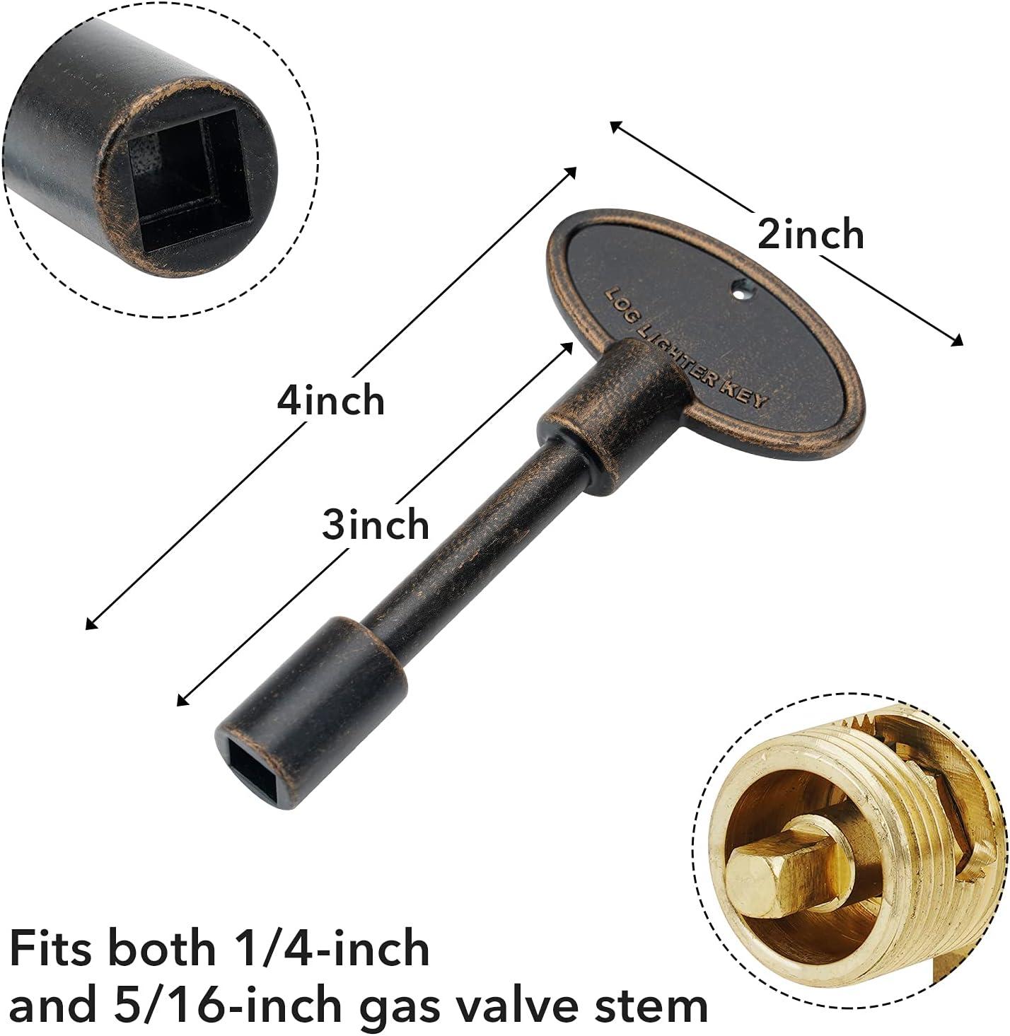 Stanbroil Universal 8-Inch Gas Valve Key, Fits 1/4″ and 5/16″ Turn Ball Valve, Antique Copper(Antique Copper)