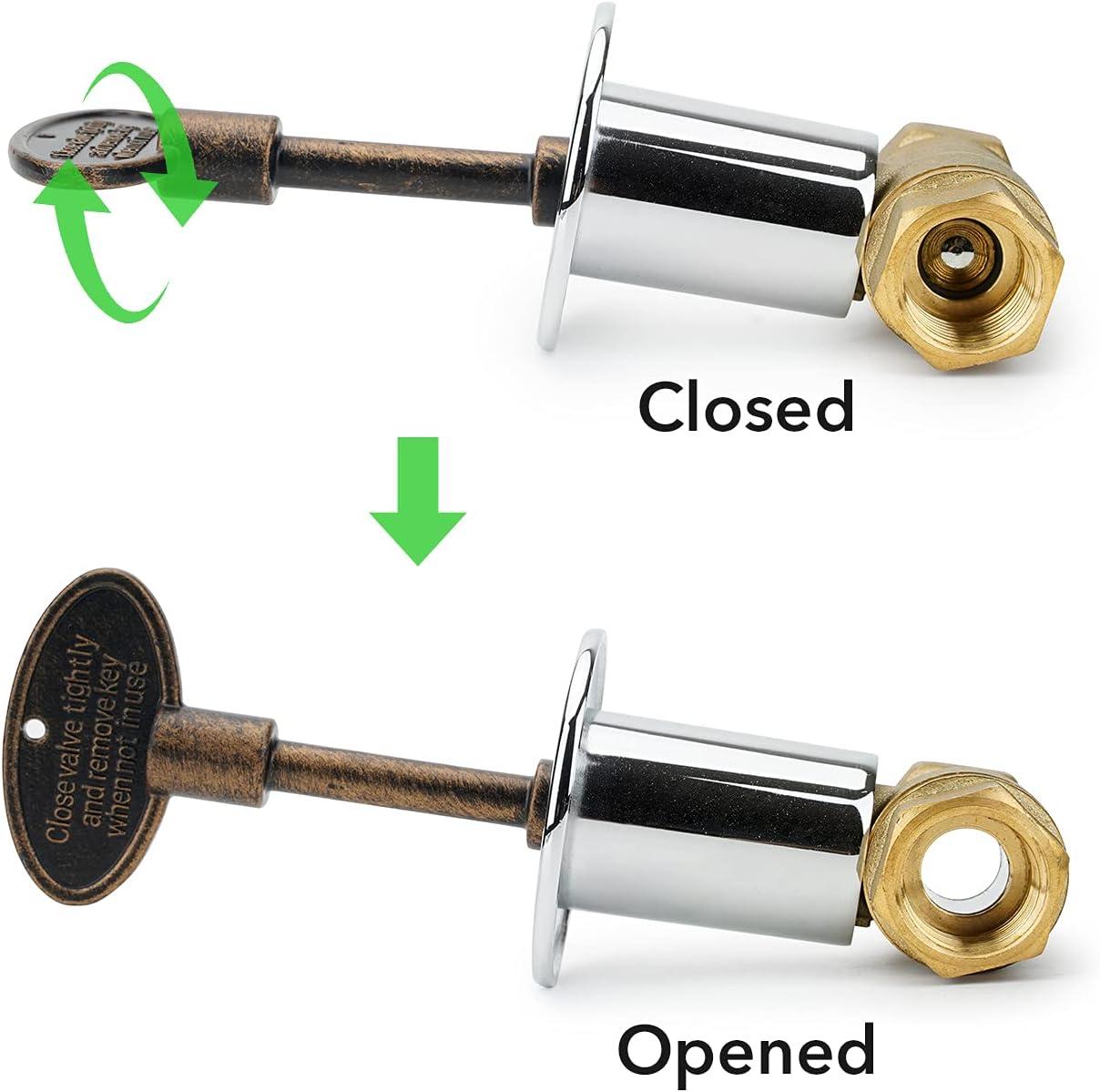 Stanbroil Universal 8-Inch Gas Valve Key, Fits 1/4″ and 5/16″ Turn Ball Valve, Antique Copper(Antique Copper)
