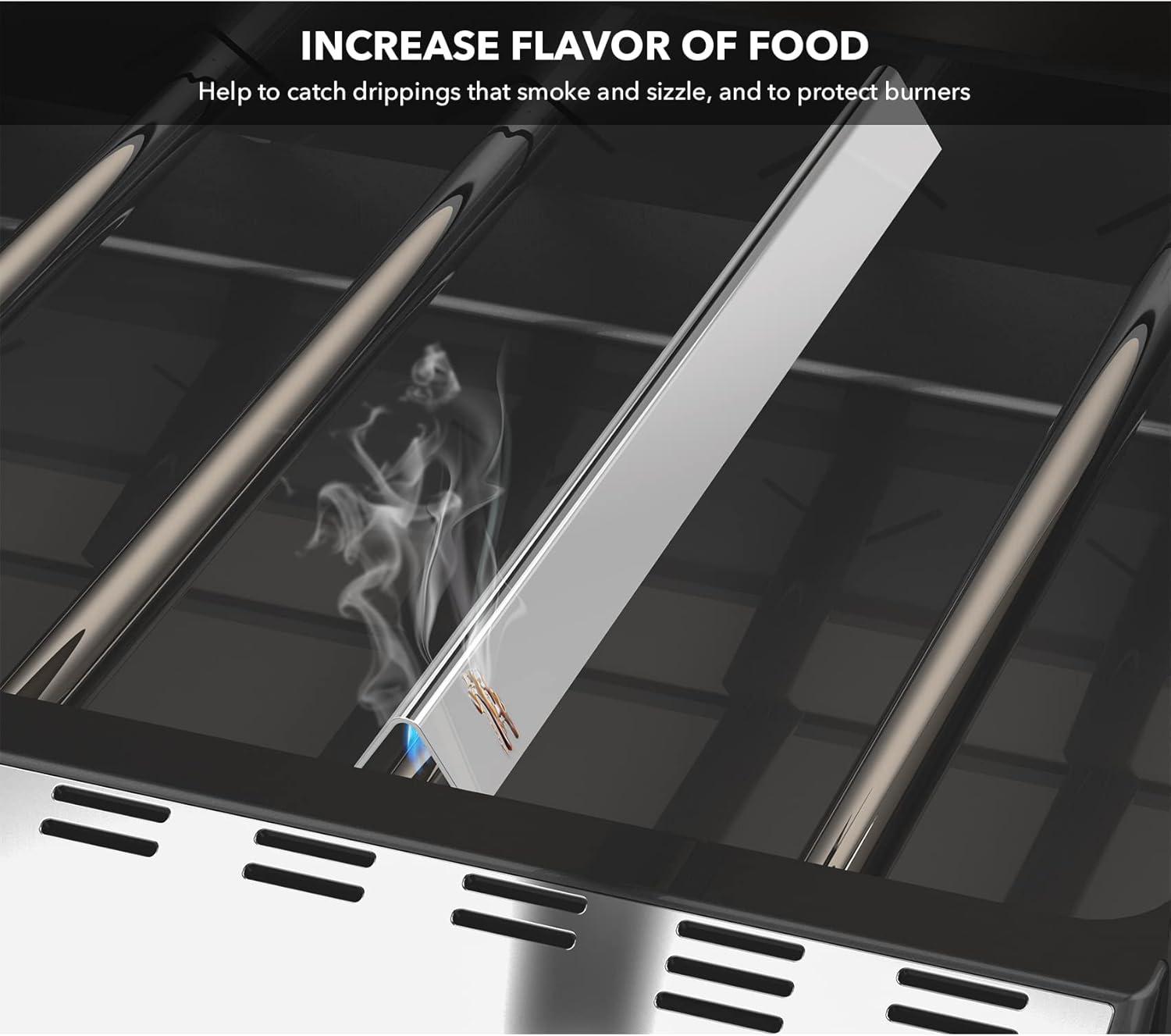 Stanbroil Stainless Steel Flavorizer Bars for Weber Summit 600 Series Summit E-640 S-640 E-650 S-650 E-660 S-660 E-670 S-670 Gas Grills with a Smoker Box, Replacement Parts for Weber 67670, 12 PCS