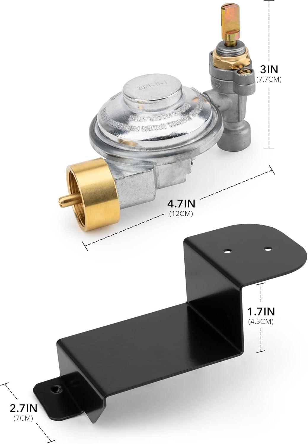 Stanbroil Gas Grill Valve Regulator for Weber Q100 and Q120 Series – Replacement Parts for Weber 80477(For Weber Q1000 and Q1200 series)