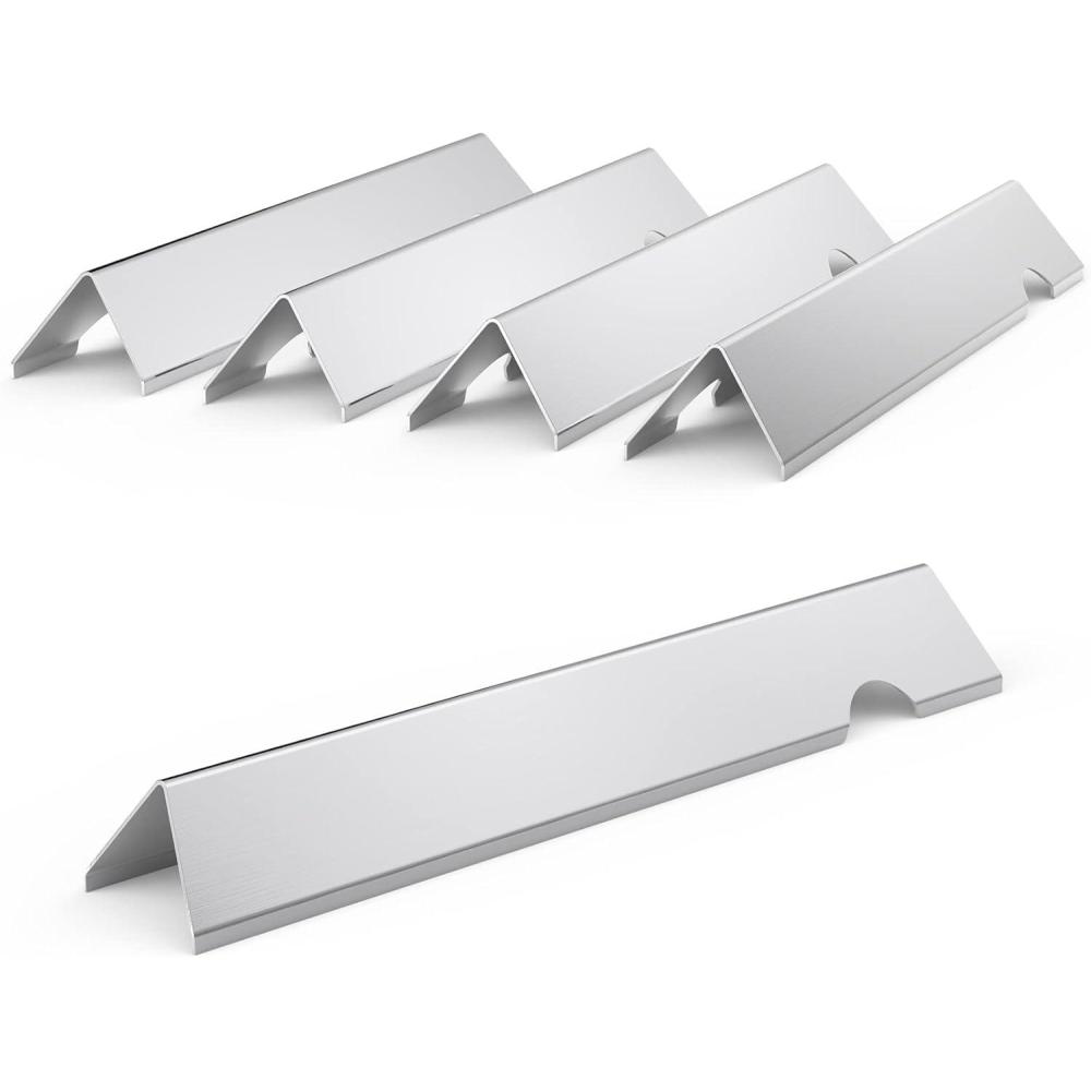 Stanbroil Flavorizer Bars for Weber Genesis II/LX 300 Series Grills, Genesis II E-310, II E-315, II E-335, II S-345, II LX 340 GS4 Grill Parts, 66795 66032 Porcelain Enameled Flavor Bars, 5 Pack(Stainless Steel)