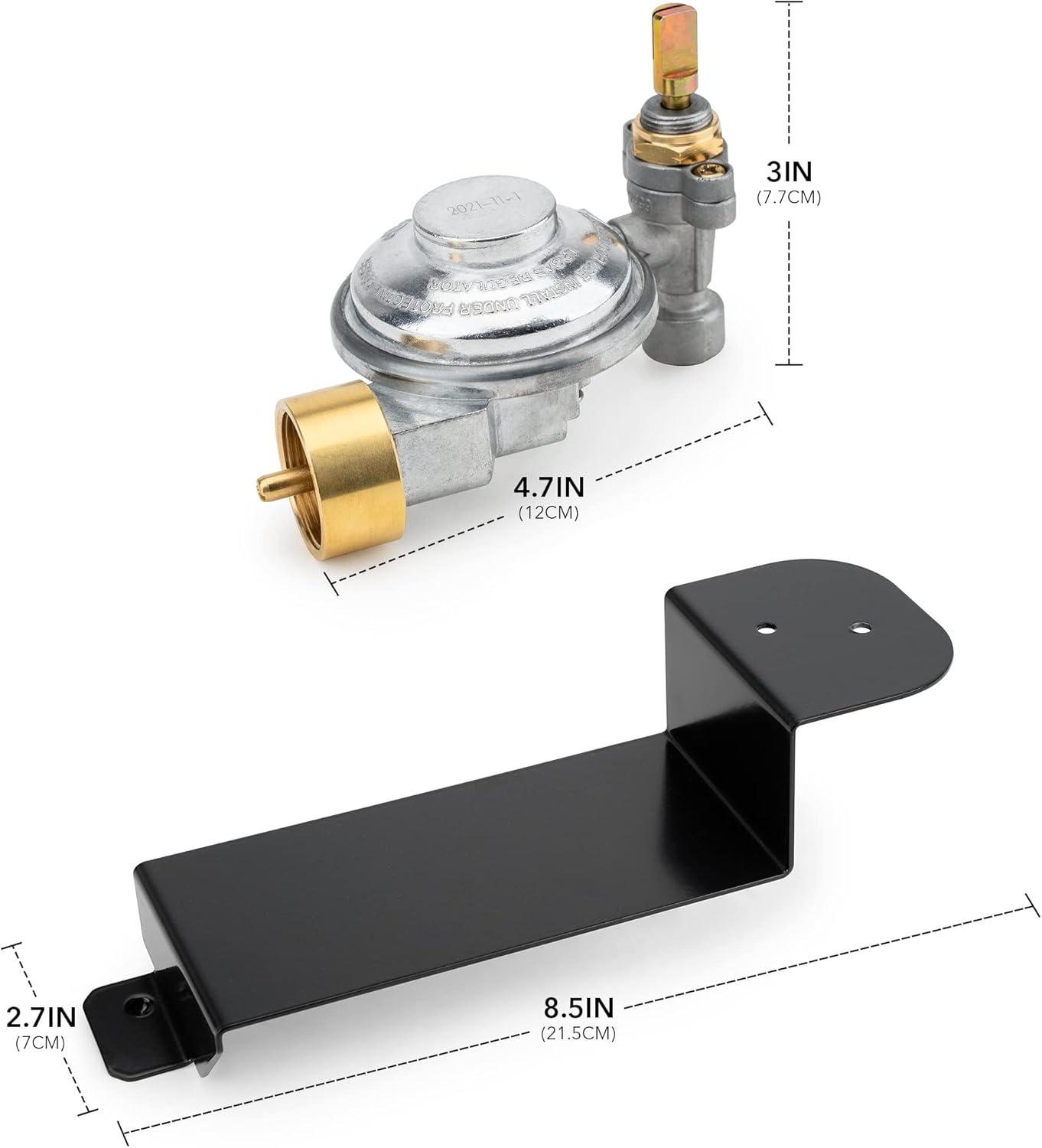 Stanbroil Gas Grill Valve Regulator for Weber Q100 and Q120 Series – Replacement Parts for Weber 80477(For Weber Q200 and Q220 series)
