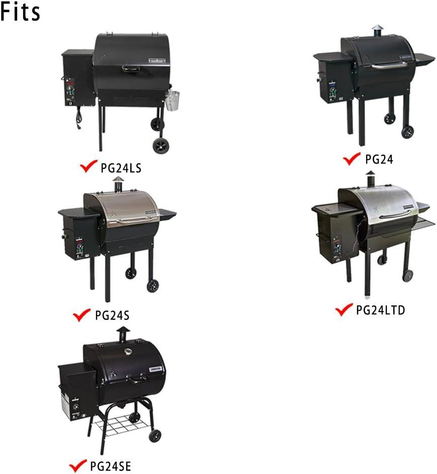 Stanbroil Grill Cover for Camp Chef DLX 24, SmokePro 24, PG24, PG24LS, PG24S, PG24SE, PG24LTD – Waterproof and Weather-Resistant Polyester, Black