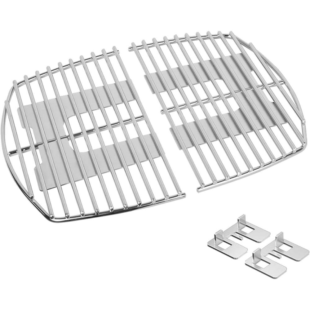 Stanbroil Solid Rod Stainless Steel Grill Cooking Grates for Weber Q300, Q320, Q3000, Q3100, Q3200 Series Gas Grill, Replacement Parts for Weber 7646(for Q100/Q1000 series)