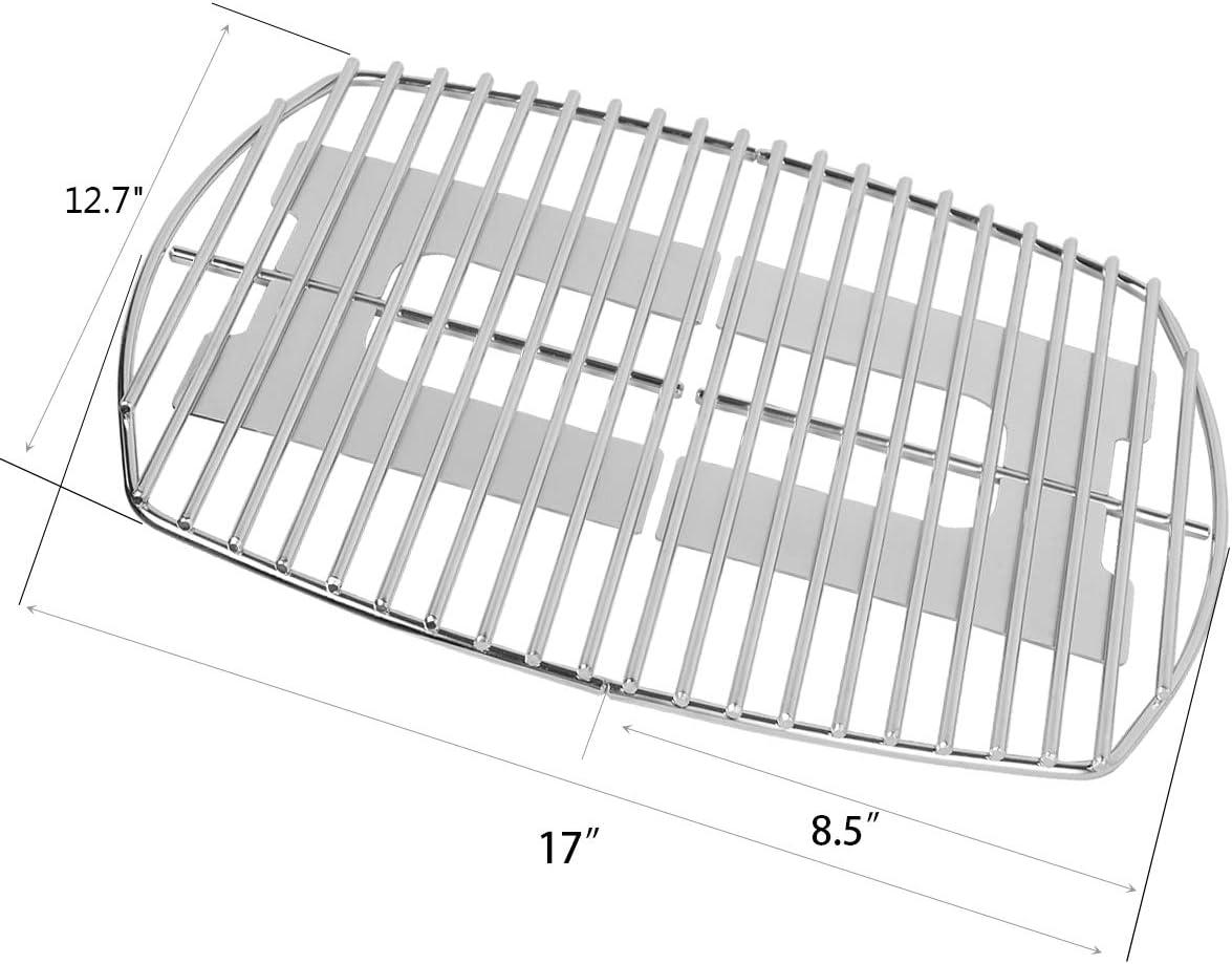 Stanbroil Solid Rod Stainless Steel Grill Cooking Grates for Weber Q300, Q320, Q3000, Q3100, Q3200 Series Gas Grill, Replacement Parts for Weber 7646(for Q100/Q1000 series)