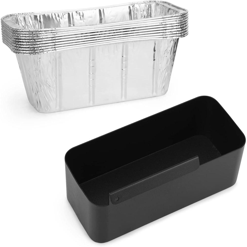 Stanbroil Grease Catcher for Camp Chef Griddles with 10-Pack Grease Cup Liners, Fits for Camp Chef FTG600, FTG600P, FTG900, FTG475, FTG475LC(7.2″L x 3.5″D x 3.5″H)