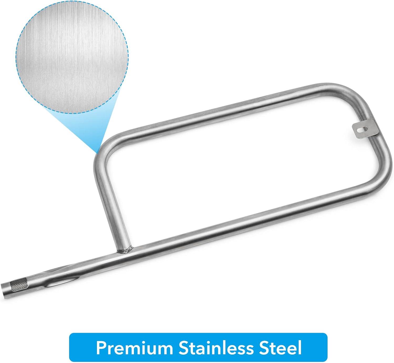 Stanbroil Stainless Steel Grill Burner Tube for Weber Q200 Q220 Q2000 Q2200 396000, 396001, 396002, 566002, 53060001, 54060001 – Grill Burner Tube Pipe Part for Weber 69956/60041/41862