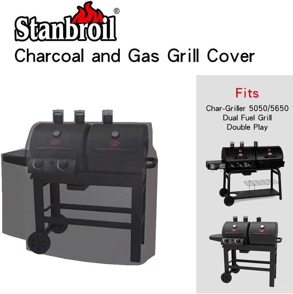 Stanbroil Grill Cover 8080 Replacement for Char-Griller Triple Play 93560 and Duo 5050 Double Play 5650 with Side Fire Box(X-Large)