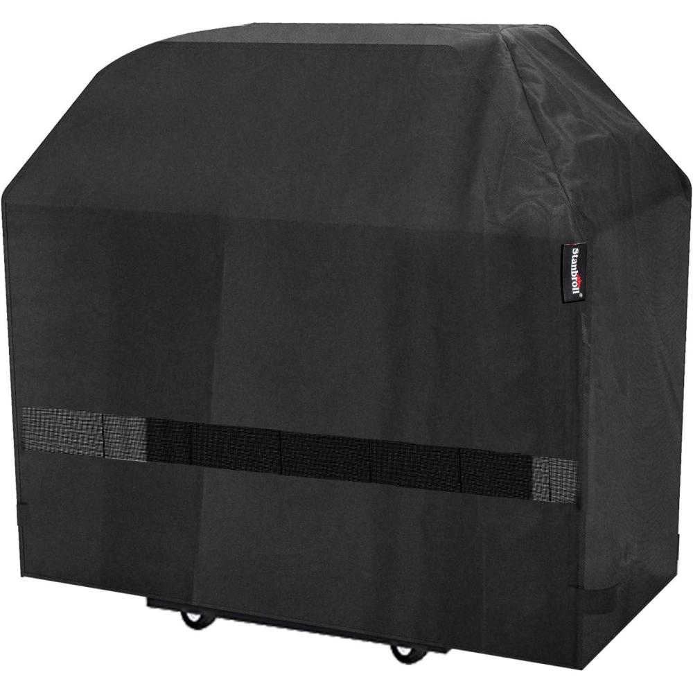 Stanbroil 3-4 Burner Gas Grill Cover, Heavy Duty Waterproof Full Length BBQ Cover Compatible with Weber, Char-Broil, Nexgrill, Brinkmann and More, 56″ W x 23″ D x 48″ H