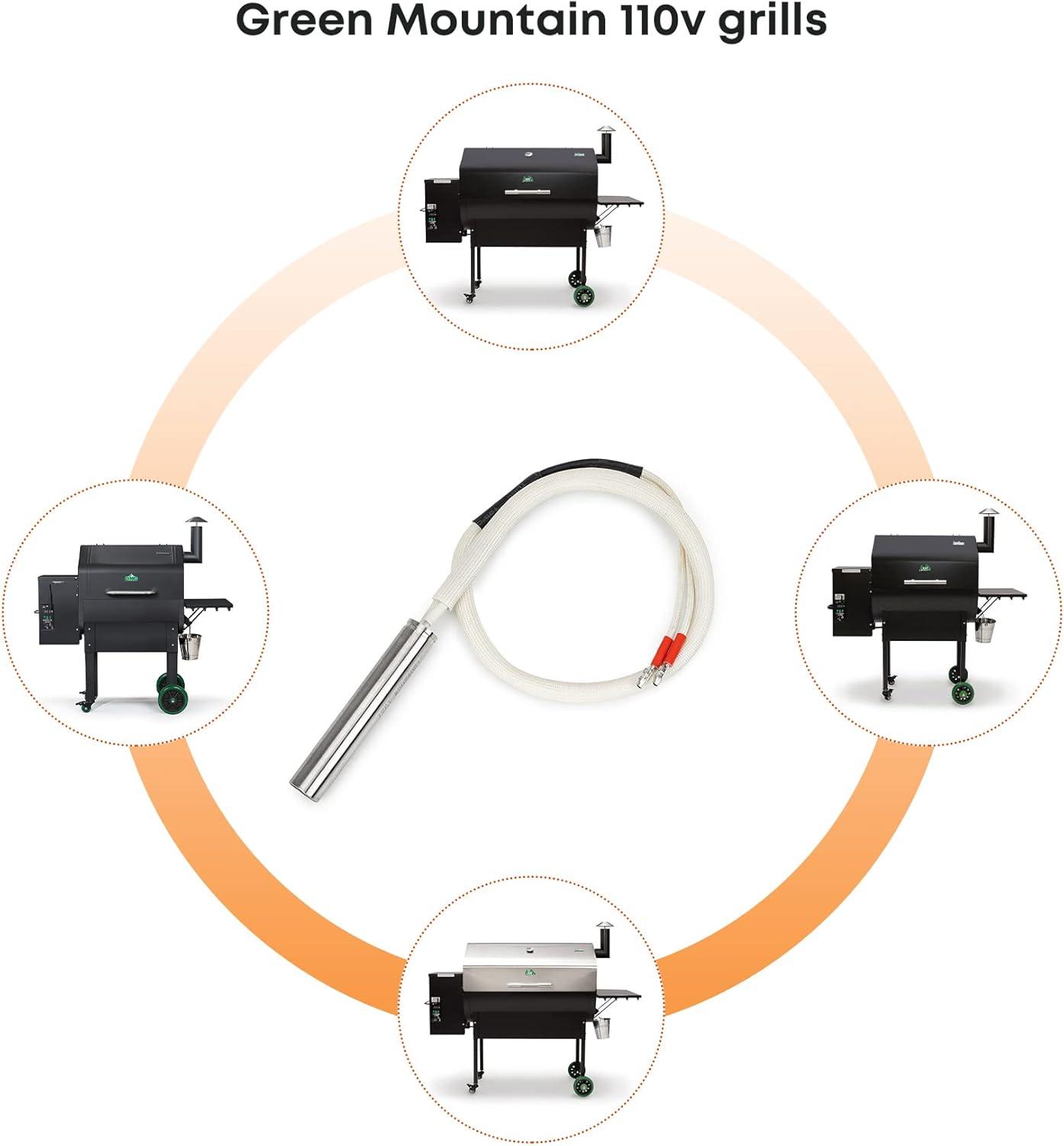 Stanbroil Grill Igniter Replacement for 110V Green Mountain Daniel Boone and Jim Bowie Pellet Grill