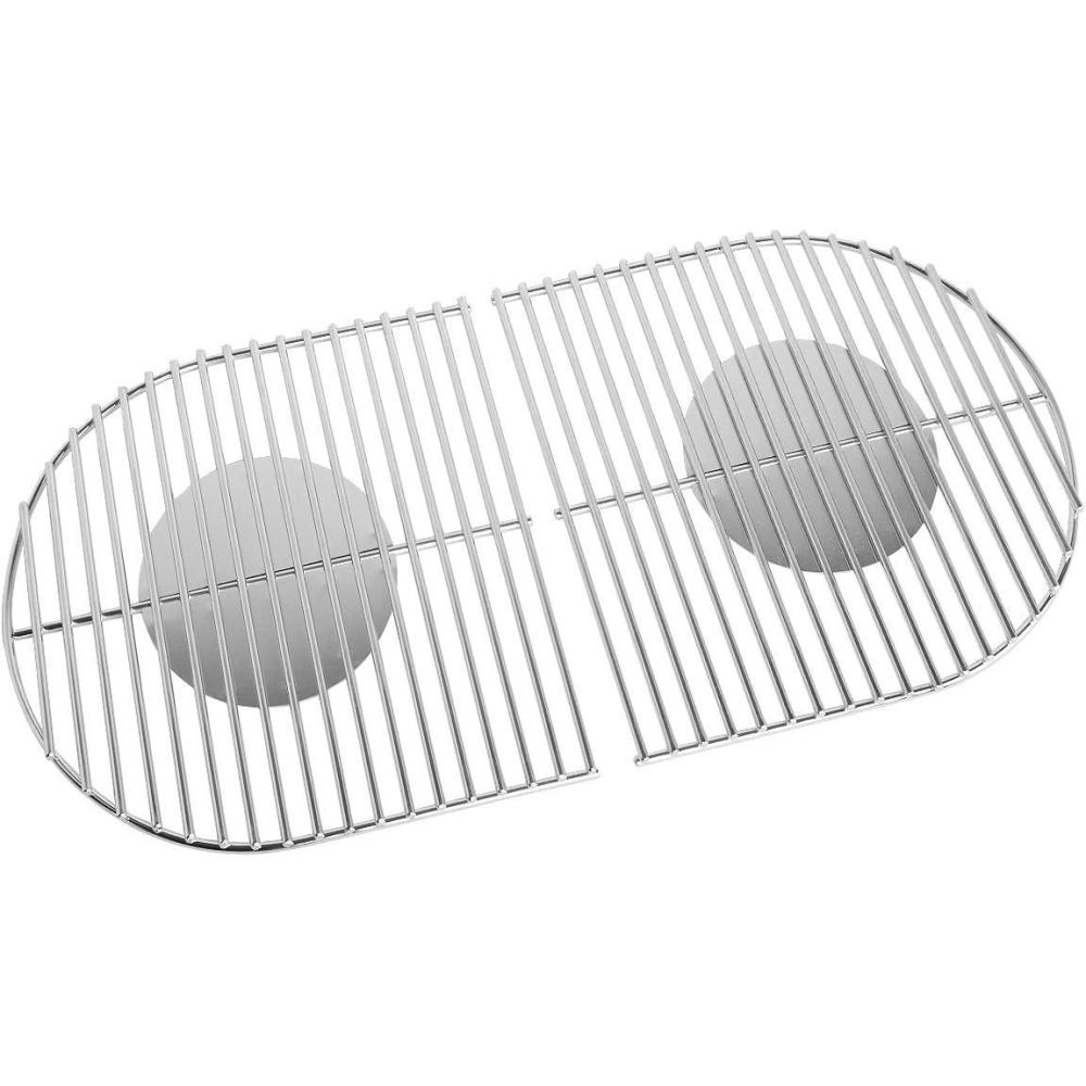 Stanbroil Solid Rod Stainless Steel Grill Cooking Grates Replacement parts for Coleman Roadtrip Swaptop Grills LX LXE LXX, 2 Pack(Stainless Steel)