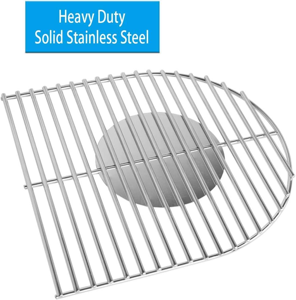 Stanbroil Solid Rod Stainless Steel Grill Cooking Grates Replacement parts for Coleman Roadtrip Swaptop Grills LX LXE LXX, 2 Pack(Stainless Steel)