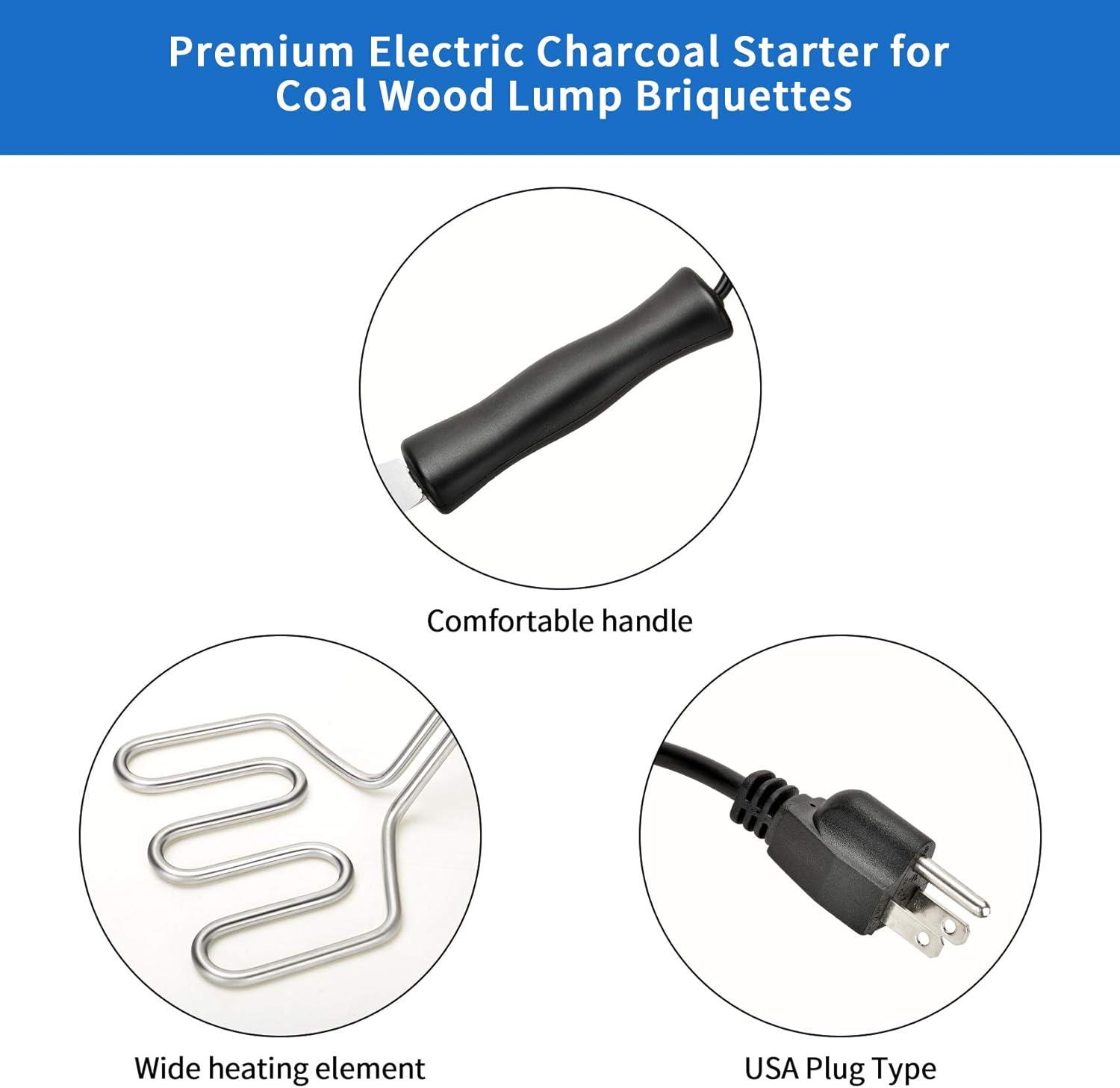 Stanbroil 600W Electric Charcoal Starter – BBQ Tool Replacement for Big Green Egg, Kamado Joe, Weber Kettle Grills/Charcoal Grills