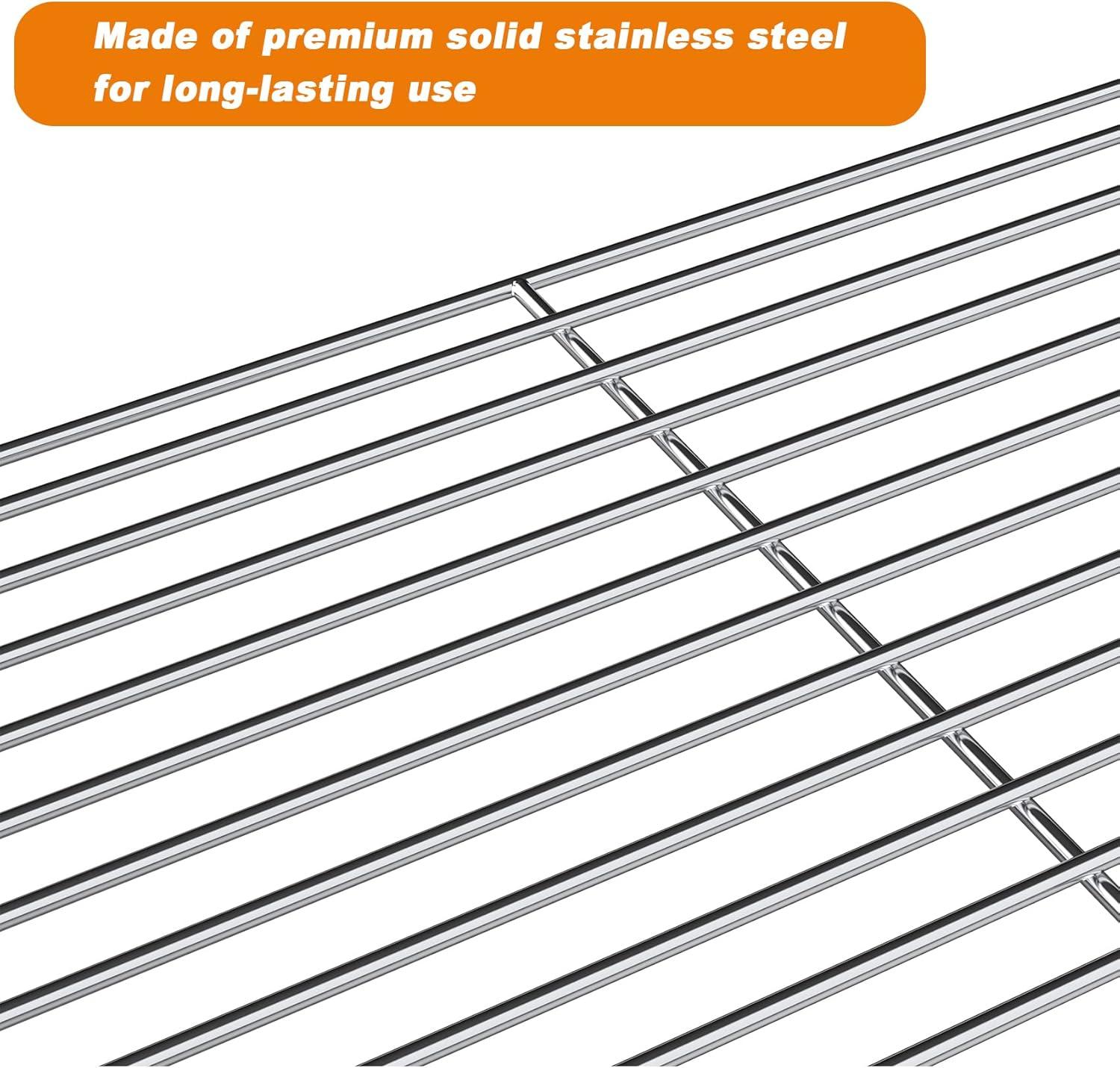 Stanbroil 17 Inch Universal Stainless Steel Smoke Shelf/Warming Cooking Rack Replacement for Traeger and other Wood Pellet Grills/Gas Grills