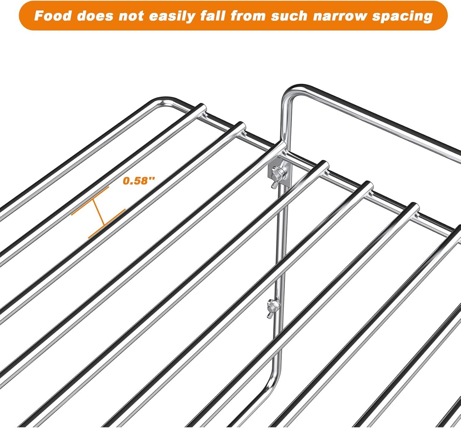Stanbroil 17 Inch Universal Stainless Steel Smoke Shelf/Warming Cooking Rack Replacement for Traeger and other Wood Pellet Grills/Gas Grills
