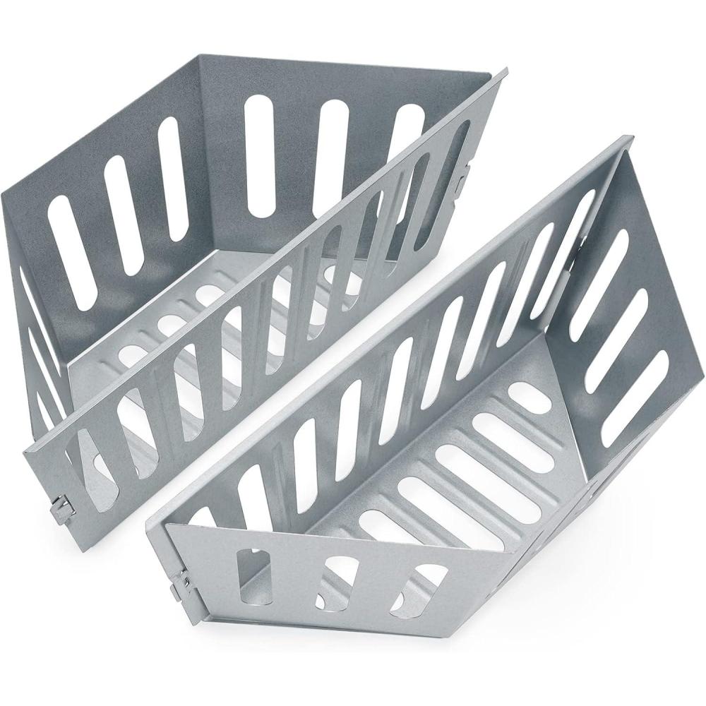 Stanbroil Charcoal Grill Basket – Set of 2 Barbecue Grilling Charcoal Holder Replacement for Weber 22″ and 26″ Charcoal Grills
