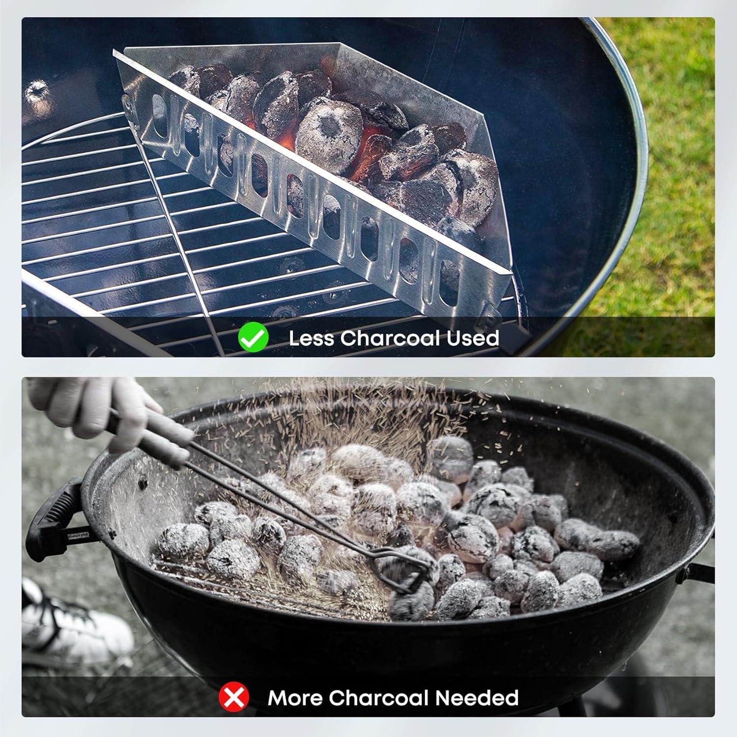 Stanbroil Charcoal Grill Basket – Set of 2 Barbecue Grilling Charcoal Holder Replacement for Weber 22″ and 26″ Charcoal Grills
