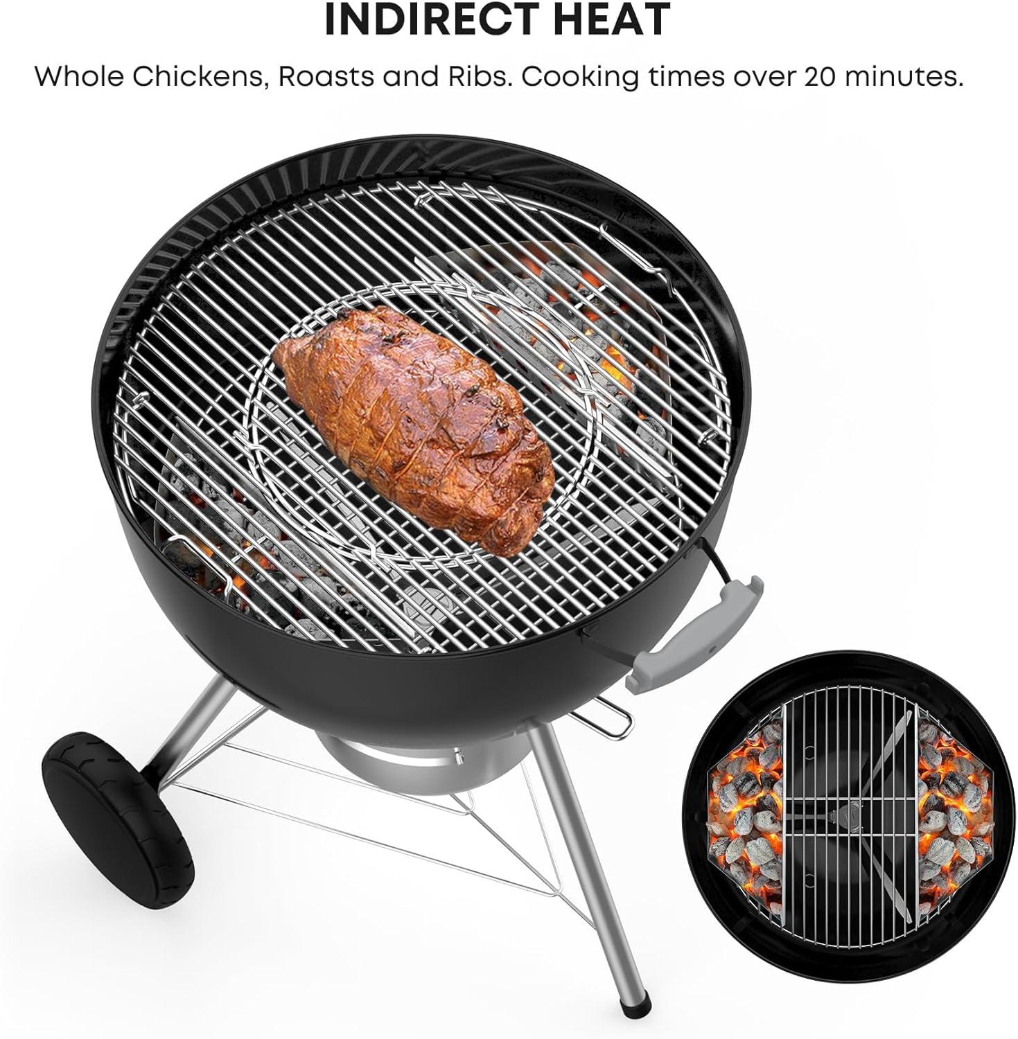 Stanbroil Charcoal Grill Basket – Set of 2 Barbecue Grilling Charcoal Holder Replacement for Weber 22″ and 26″ Charcoal Grills
