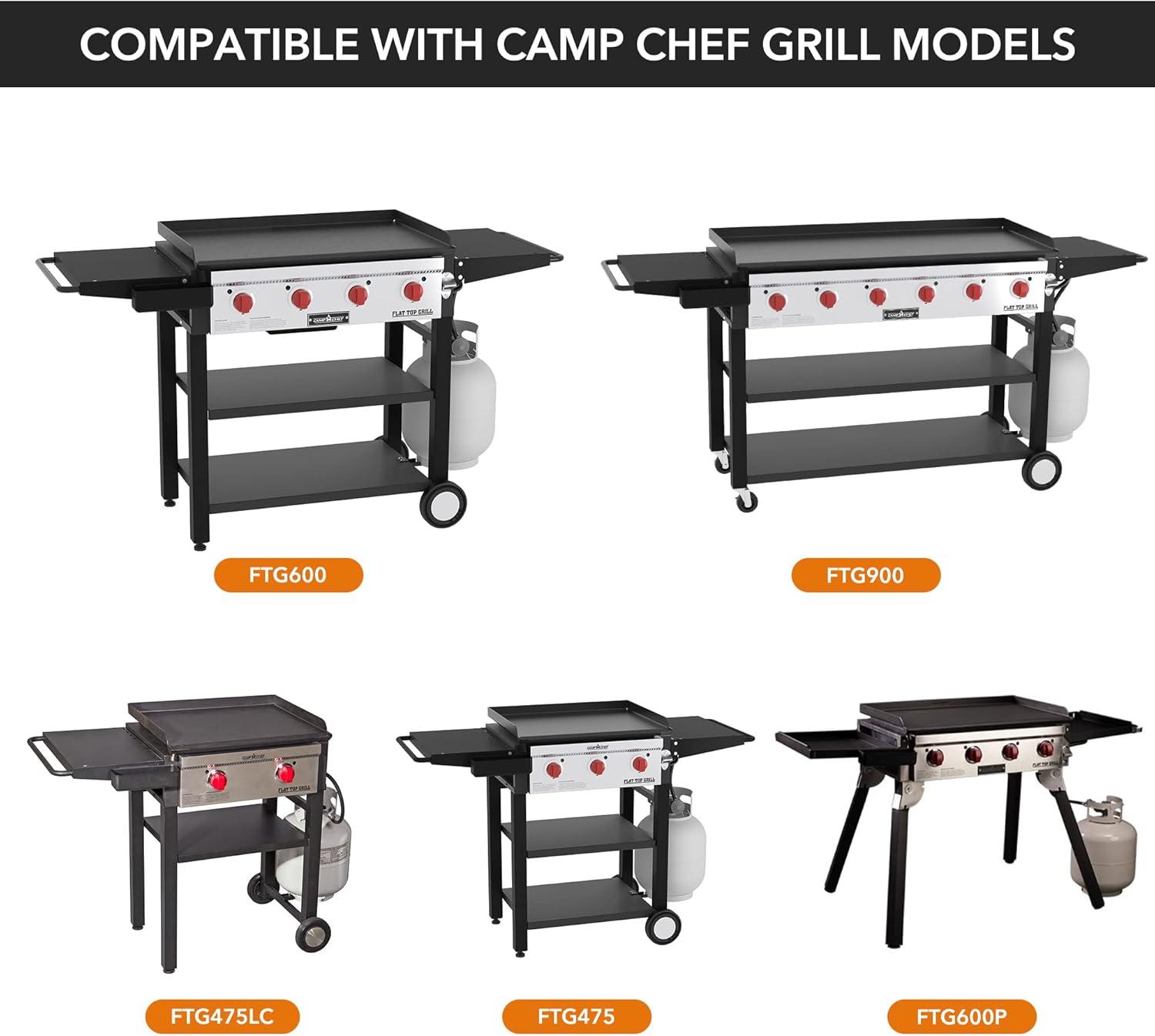 Stanbroil Grease Catcher for Camp Chef Griddles with 10-Pack Grease Cup Liners, Fits for Camp Chef FTG600, FTG600P, FTG900, FTG475, FTG475LC(7.2″L x 3″D x 2.8″H)