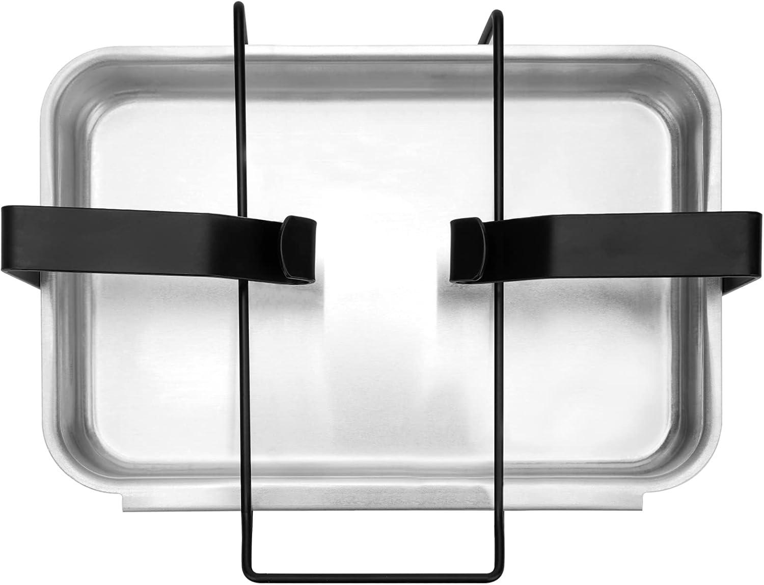 Stanbroil 7515 Aluminum Gas Grill Catch Pan and Holder Grease Collection Pan Replacement for Weber Genesis 1000-5500, Genesis Silver/Gold/Platinum, Genesis II Series, Platinum I/II, and Summit Grills