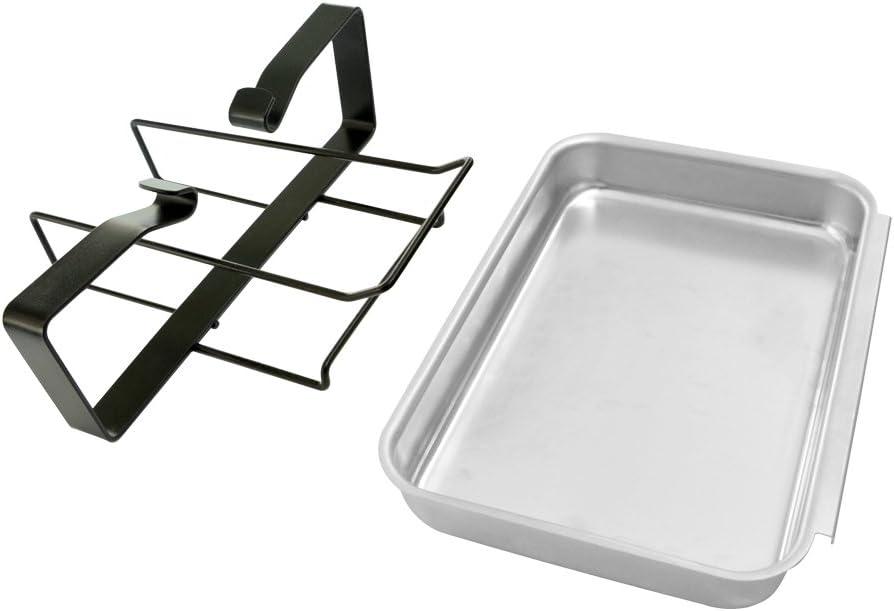 Stanbroil 7515 Aluminum Gas Grill Catch Pan and Holder Grease Collection Pan Replacement for Weber Genesis 1000-5500, Genesis Silver/Gold/Platinum, Genesis II Series, Platinum I/II, and Summit Grills