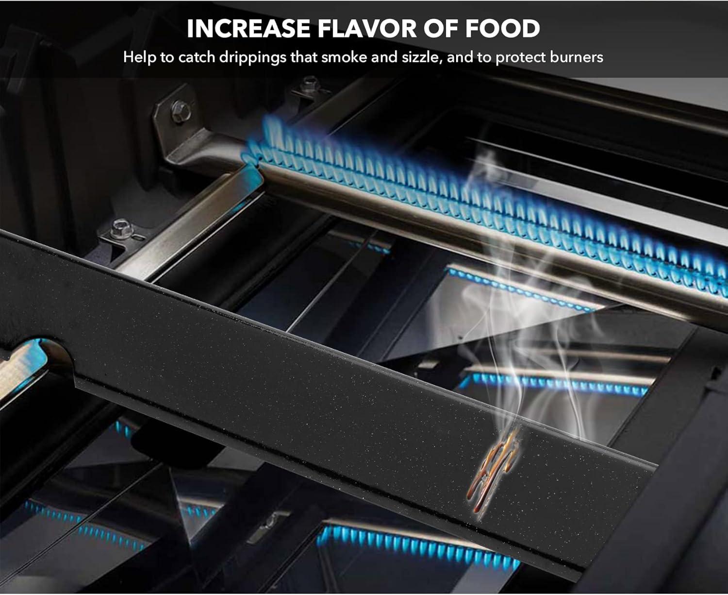 Stanbroil Flavorizer Bars for Weber Genesis II/LX 300 Series Grills, Genesis II E-310, II E-315, II E-335, II S-345, II LX 340 GS4 Grill Parts, 66795 66032 Porcelain Enameled Flavor Bars, 5 Pack(Porcelain Enameled Steel)