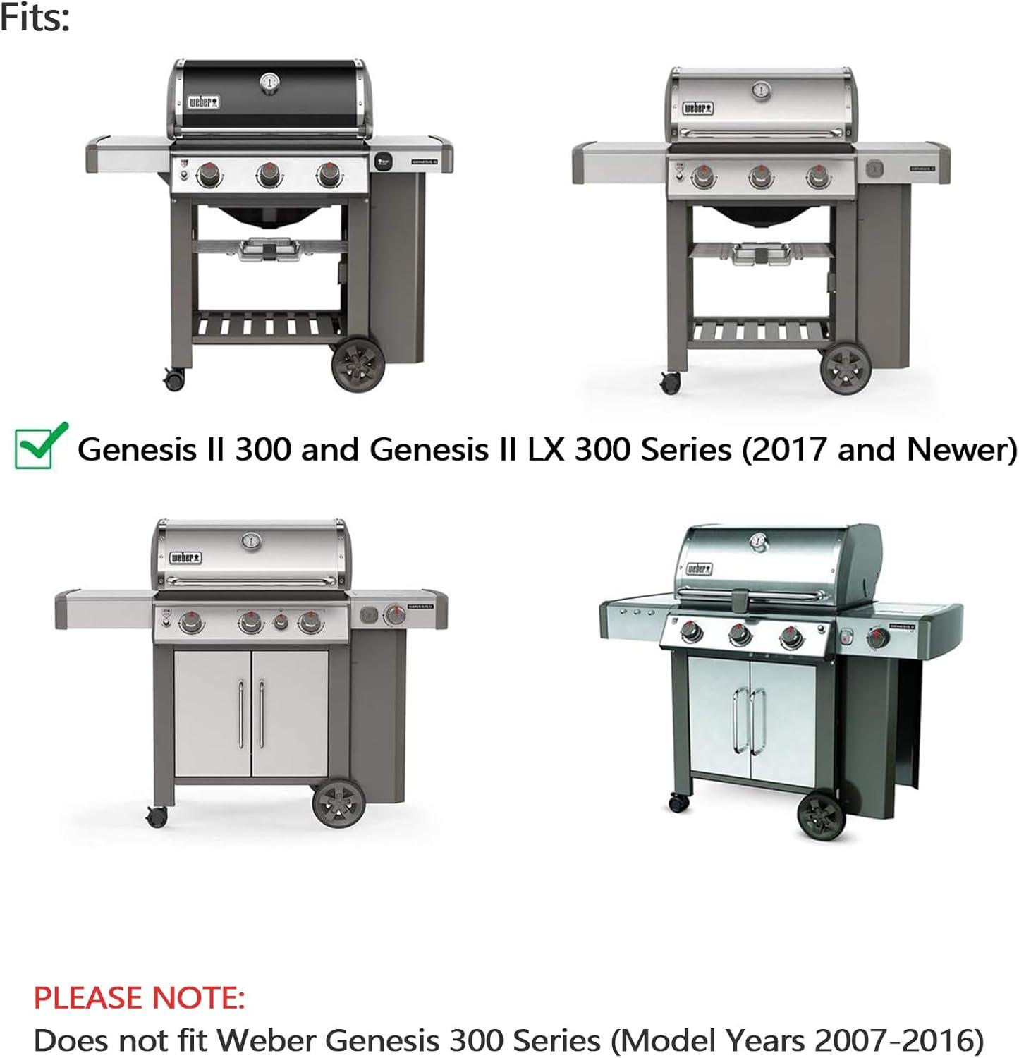 Stanbroil Flavorizer Bars for Weber Genesis II/LX 300 Series Grills, Genesis II E-310, II E-315, II E-335, II S-345, II LX 340 GS4 Grill Parts, 66795 66032 Porcelain Enameled Flavor Bars, 5 Pack(Porcelain Enameled Steel)