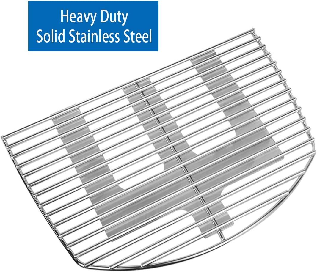 Stanbroil Solid Rod Stainless Steel Grill Cooking Grates for Weber Q300, Q320, Q3000, Q3100, Q3200 Series Gas Grill, Replacement Parts for Weber 7646(for Q300/Q3000 series)