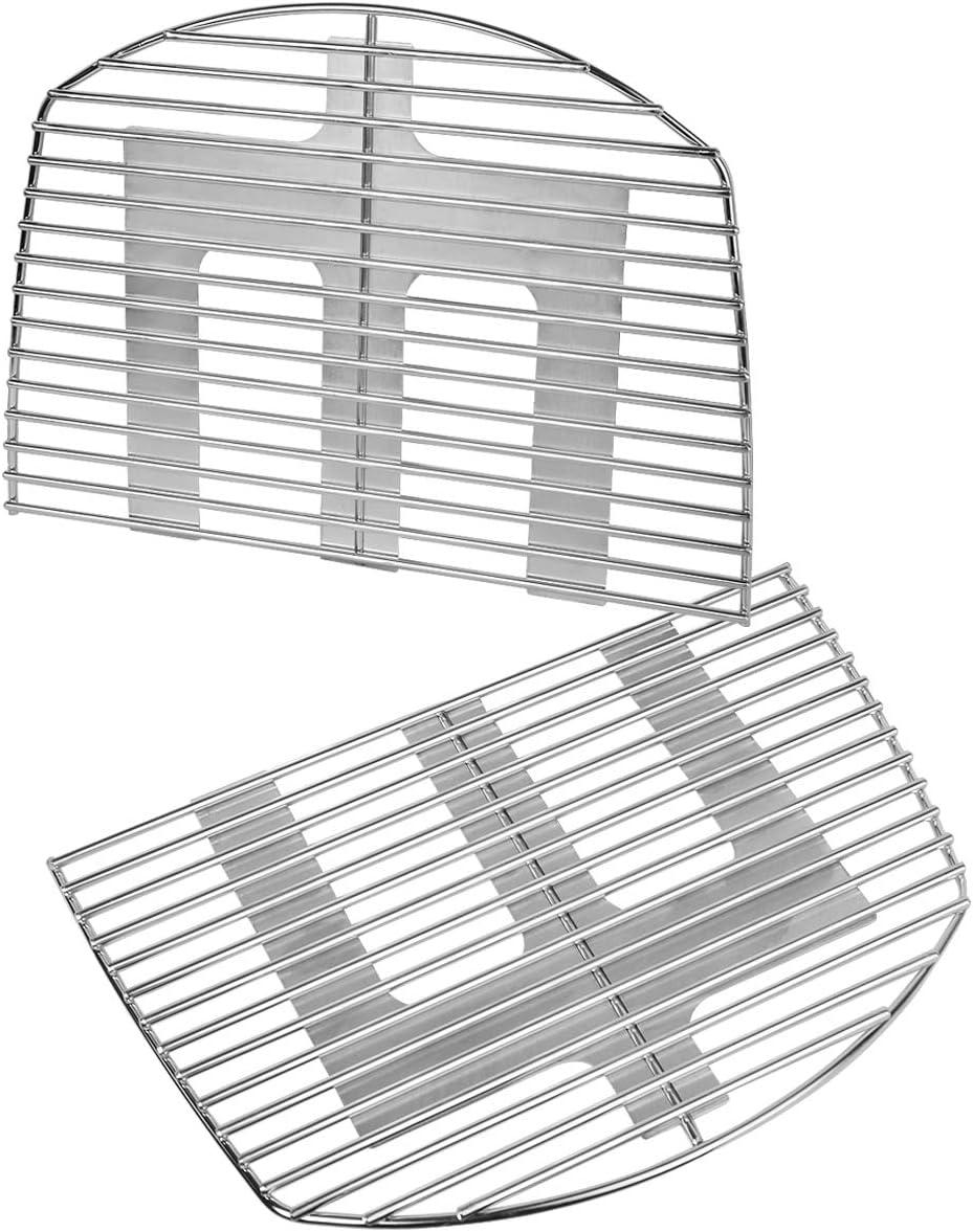 Stanbroil Solid Rod Stainless Steel Grill Cooking Grates for Weber Q300, Q320, Q3000, Q3100, Q3200 Series Gas Grill, Replacement Parts for Weber 7646(for Q300/Q3000 series)