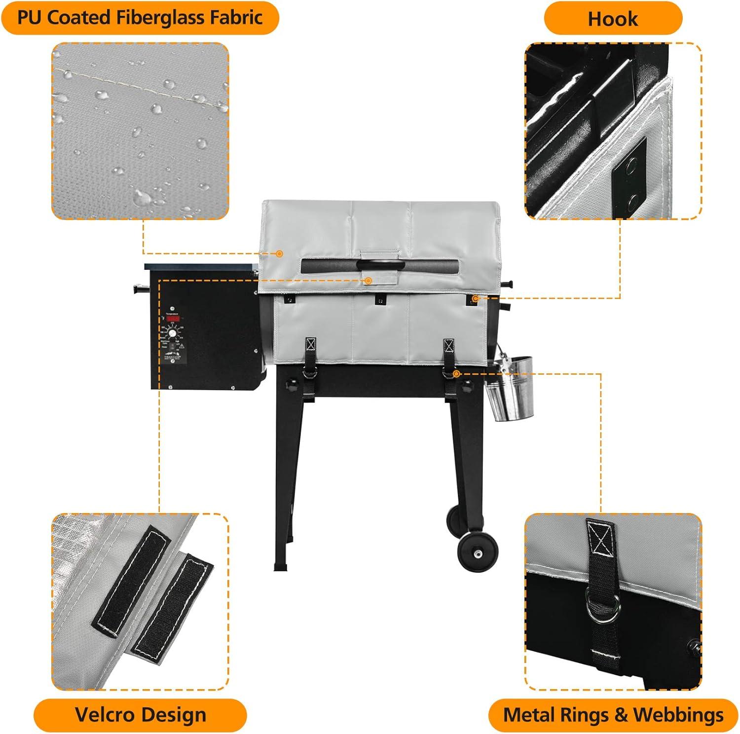 Stanbroil BBQ Grill Thermal Insulation Blanket Replacement for Traeger BAC346, Compatible with Traeger Tailgater and Junior 20 Series Models