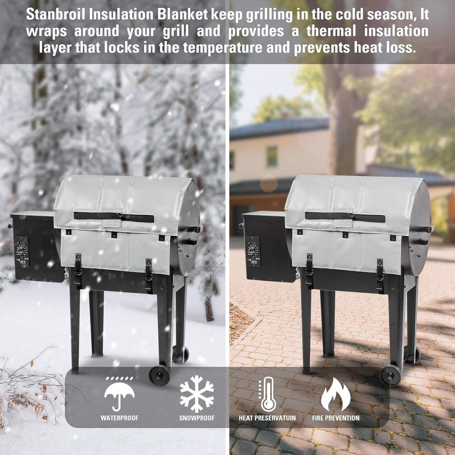 Stanbroil BBQ Grill Thermal Insulation Blanket Replacement for Traeger BAC346, Compatible with Traeger Tailgater and Junior 20 Series Models