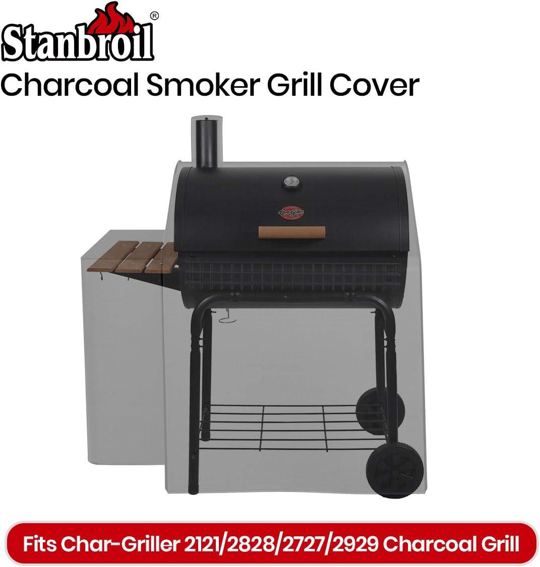 Stanbroil Grill Cover 8080 Replacement for Char-Griller Triple Play 93560 and Duo 5050 Double Play 5650 with Side Fire Box(Medium)
