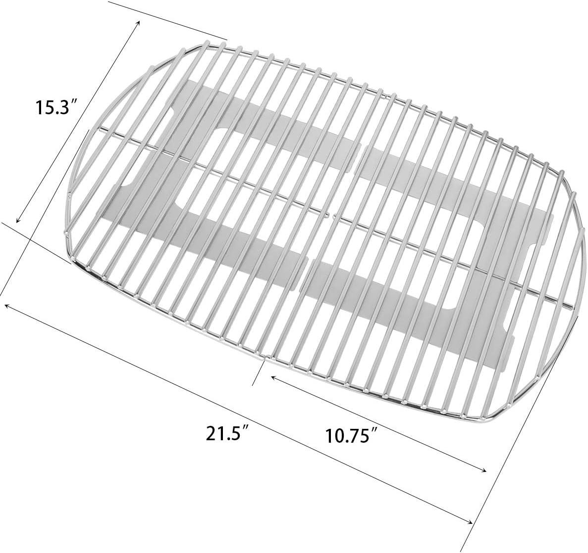 Stanbroil Solid Rod Stainless Steel Grill Cooking Grates for Weber Q300, Q320, Q3000, Q3100, Q3200 Series Gas Grill, Replacement Parts for Weber 7646(for Q200/Q2000 series)