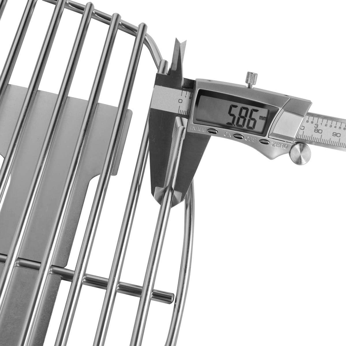 Stanbroil Solid Rod Stainless Steel Grill Cooking Grates for Weber Q300, Q320, Q3000, Q3100, Q3200 Series Gas Grill, Replacement Parts for Weber 7646(for Q200/Q2000 series)